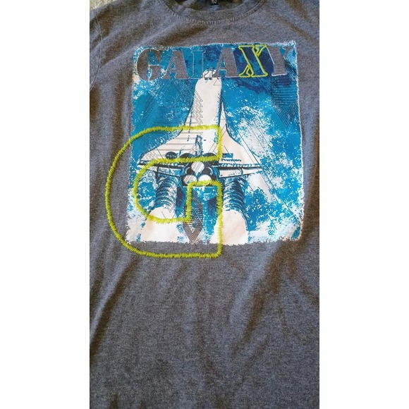 Charles Vögele Kids Long Sleeve T Shirt Gray Galaxy Space Graphic Tee Size 152 - Picture 2 of 7